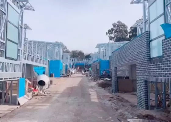 Luxurious Prefabricated Steel House Kits Light Steel Frame Good Earthquake Proof