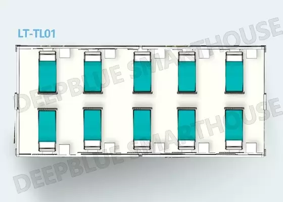 Portable Emergency Modular Home Field Hospital Anti Epidemic Camp With Sandwich Panel Wall