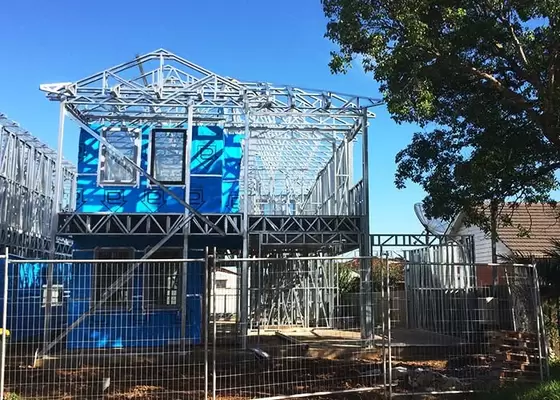 Light Steel Structure Wooden Decorate , Prefabricated Bungalow Homes , Modular Homes