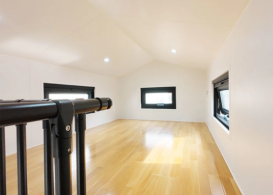 Expandable Mobile Tiny House On Wheels Prefab 2 Bedroom Cabin Ready Made Container