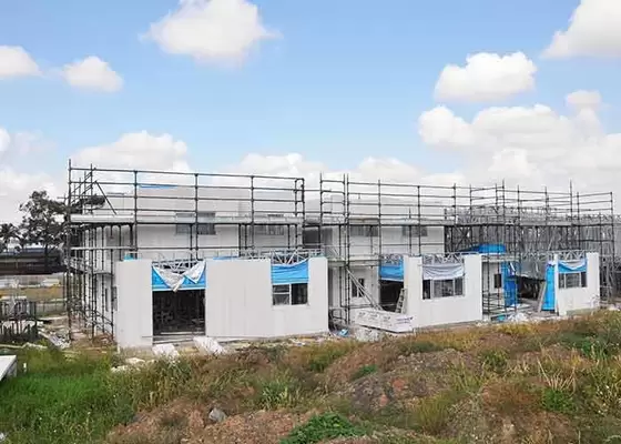 DeepBlue Light Gauge Steel Structure Prefab Townhouse Building Affordable Homes Eco-Friendly for Rent