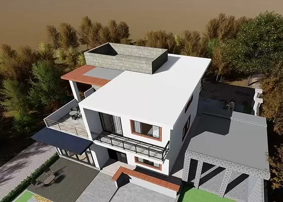 New Zealand Standard Prefabricated Light Steel Frame House Luxury Villa