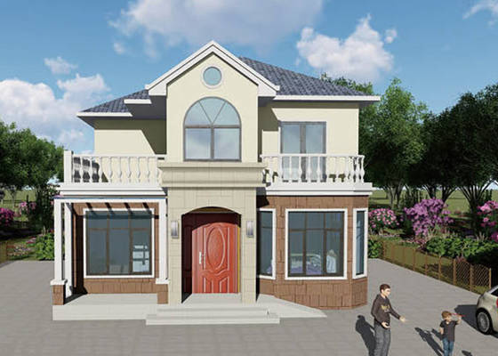 Galvanized Double Deck Light Steel Prefabricated house Villas Saving Australian Standard