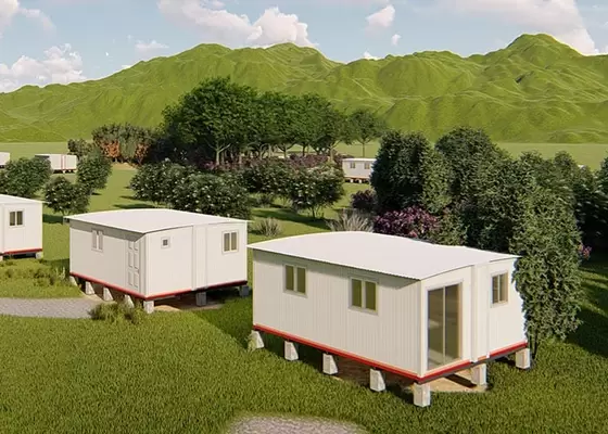 Prefabricated Fordable Portable Emergency Shelter / Light Steel Frame House Granny Flat