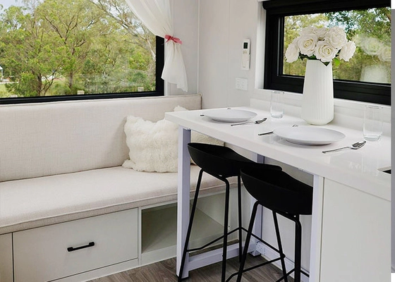 Los Angeles Emergency Trailer House On Wheels Luxury Movable House