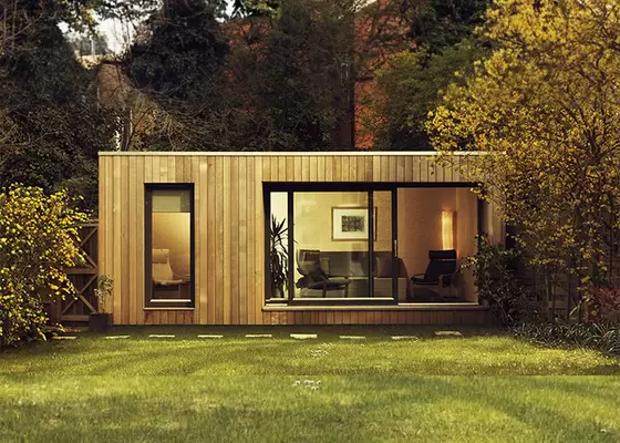 AS / NZS Lgs Framing Prefab Garden Studio Wooden House Kit With WPC Wall Cladding