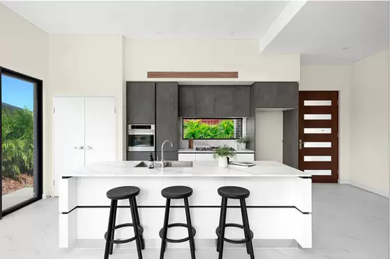 CN Steel Structure Prefab Villa Cheerful Prefab House With PVC Ceiling Panel