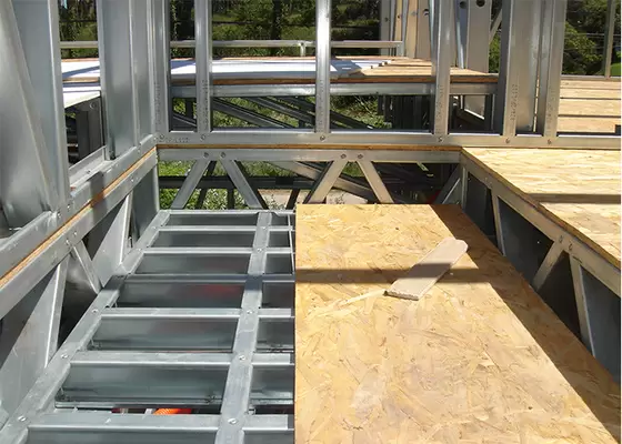 Two Story Modular Homes Prefab Villa Steel Frame House With Beautiful Decoration