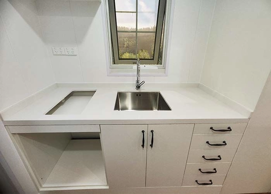 Modular Trailer House Prefabricated Light Steel Structure Homes On Wheels For Sale