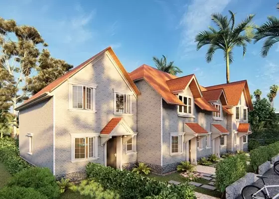 2 Storey Prefabricated Apartment Buildings With Light Steel Frame House In The UK