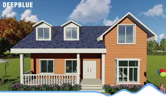 Two Story Steel Structure House Modular Light Steel Structure Prefab Villa