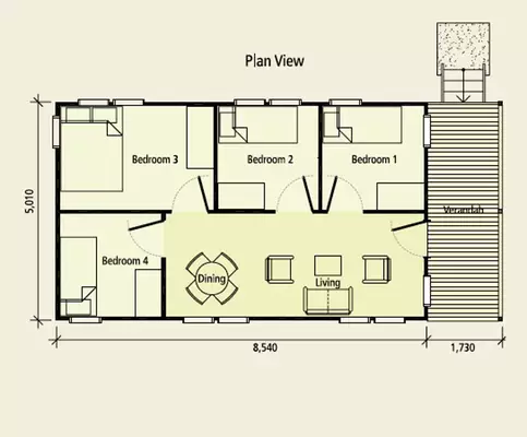 Cyclone proof, Australian Standard Light Steel Framing Wooden Bungalow