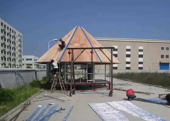 Light Steel Framing Wooden Bungalow /  High Acoustic Insulation Home Beach Bungalows