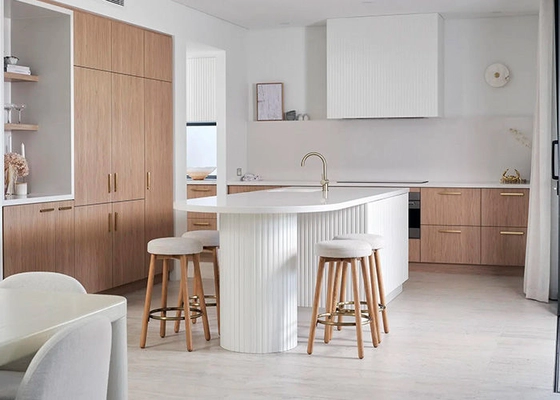 Luxury Prefab Villa 2 Story Steel Frame Modular Home US / AU / EU Standard Prefabricated House Kits