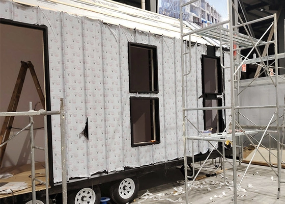USA / AU / NZ Standard Modular Home Prefab Tiny House Kit With Trailer For Camping / Resort