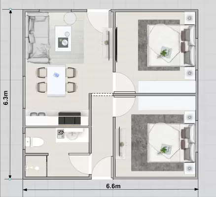 Mutifunction Modernization Prefabricated Houses Light Steel Structure Social Housing