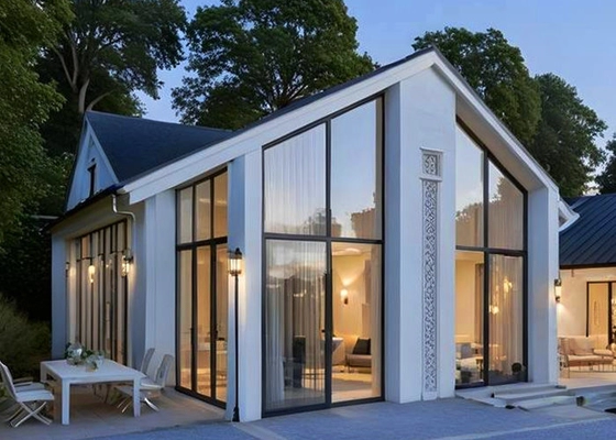 AS/US Prefab Houses Modern Light Gauge Steel Villa Metal Frame Single Family Homes