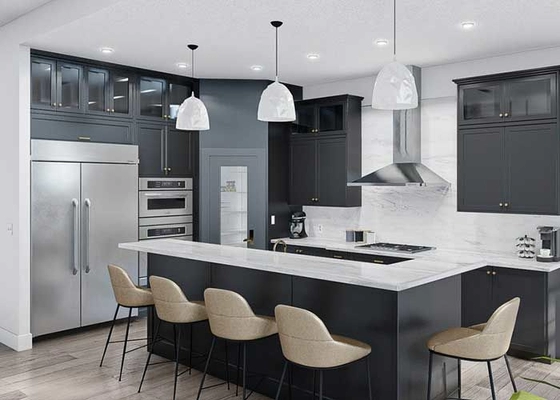 AS/US Light Gauge Steel Frameing Prefabricated Homes Luxury Modern Prefab Villa Single Family Homes