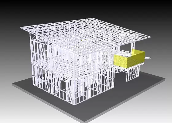 Office Light Steel Frame Houses , Prefabricated Kit Home For South Africa