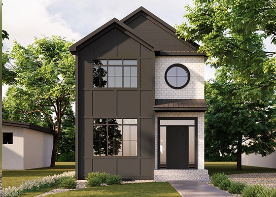 Luxury Prefab Villa Samui Prefabricated Houses With Light Gauge Steel Framing Kits