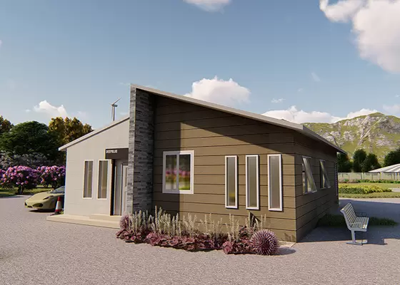 Strong Mobile Steel Structure Homes /Light Gauge Steel Wall 2-Storey Luxury Villa