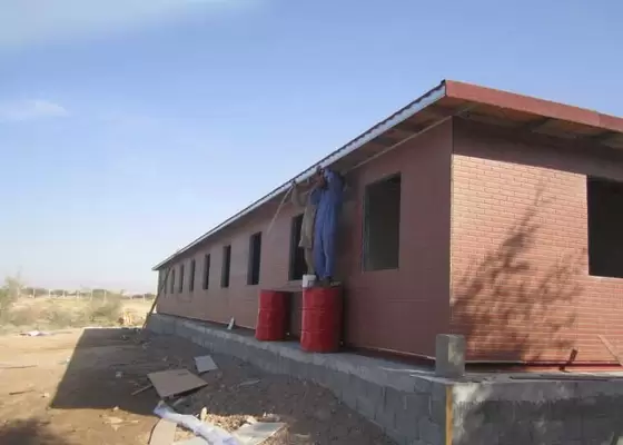 Wind Proof Prefabricated Bungalow / Portable Light Steel Frame House