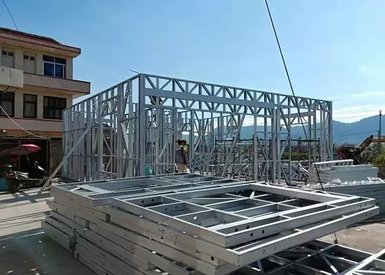 Light Steel Frame Fast Assemble Wind Resist Prefab Luxury Villa kit