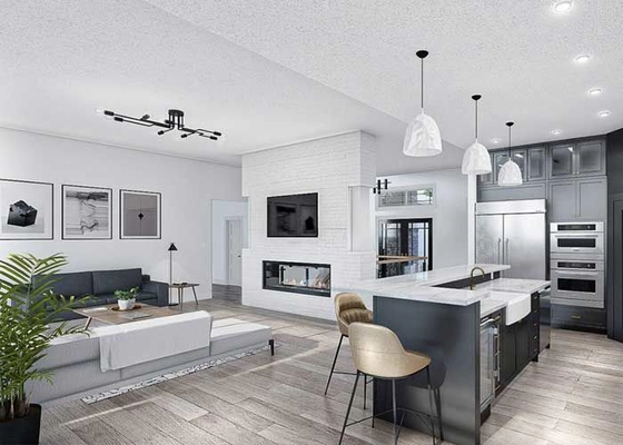 AS/US Light Gauge Steel Frameing Prefabricated Homes Luxury Modern Prefab Villa Single Family Homes