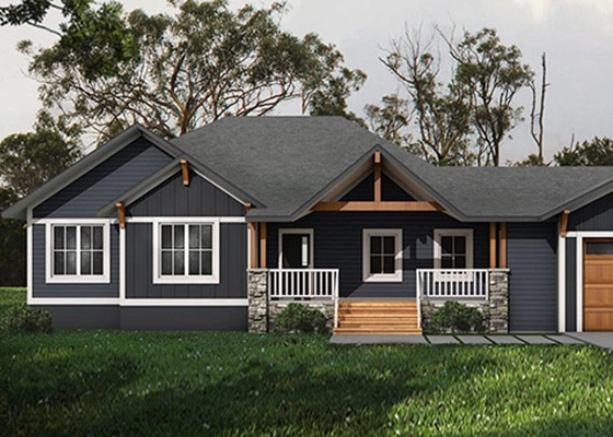 Cheap Quickliy Prefab Luxury Villas Single Family Home With Steel Frame