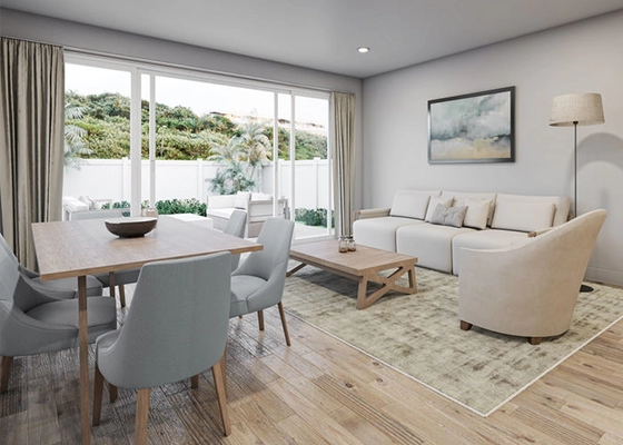 Cost Efficient Prefab Luxury Villa House 4 bedroom Kit Light Gauge Steel Frame