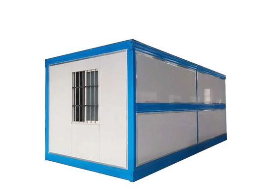 20FT 40FT Prefab Foldable Flat Pack Modular Folding Container House Galvanized RHS 40*40 Chassis Purlin for Emergency Shed