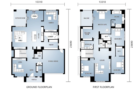 AS4600 Prefabricated 2 Bedroom Luxury Villa Home Kit With Light Steel Frame