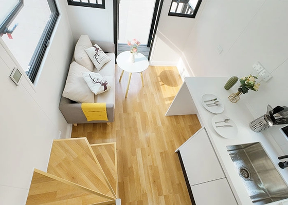 40 Ft Tiny House On Wheels DEEPBLUE Tiny House Company Prefab Movable House