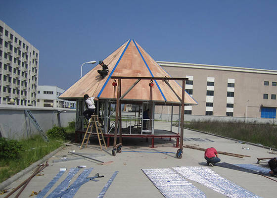 Light Steel Roof Truss Prefab Bench Hotel / Island Resort Beach Overwater Bungalow