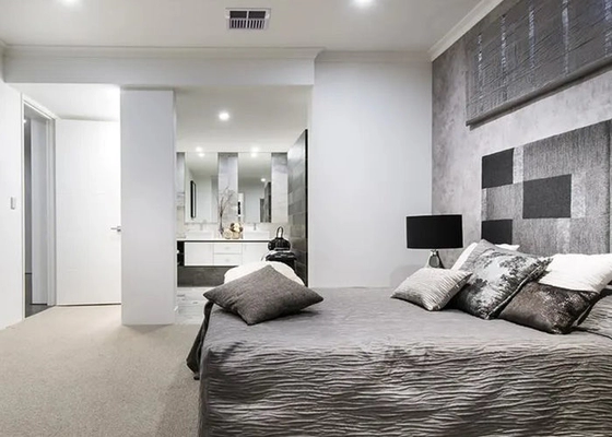 NS / AS Light Steel Villa Prefab With Doubel Glass PVC Sliding Windows