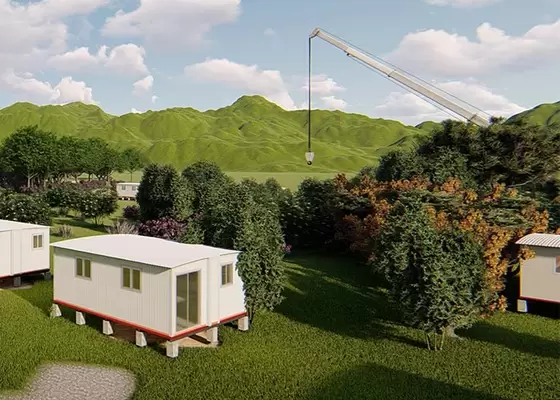 Prefabricated Fordable Portable Emergency Shelter / Light Steel Frame House Granny Flat