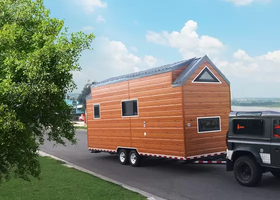 Prefabricated Tiny House On Wheels Space Saving Modular Tiny House