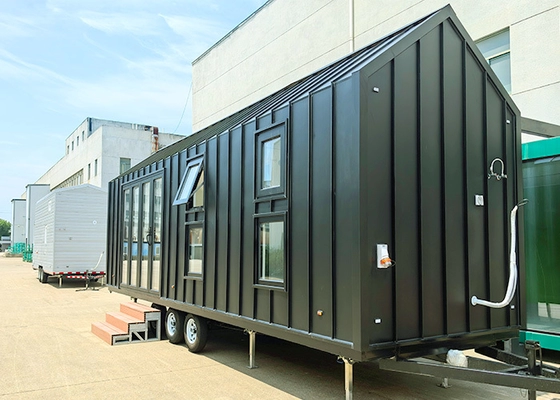 Modular Mobile Home Tiny House On Wheels With Prefabricated Steel Structure 2350*8000mm