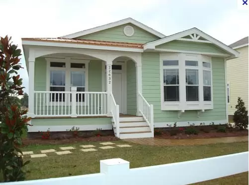 Mini 20 / 30SQM Prefabricated Bungalow Homes , Light Steel Bungalow Modular Homes