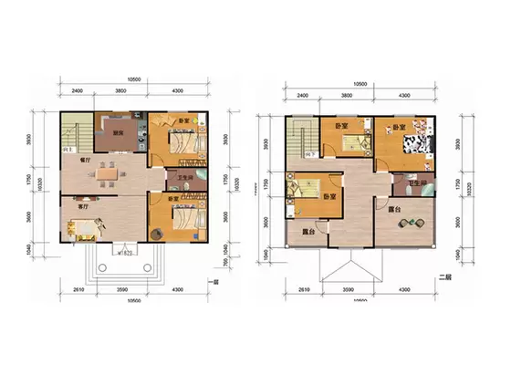 Classic Light Gauge Steel Residence Duplex Villa 2 Stories Chinese Style Design Homes