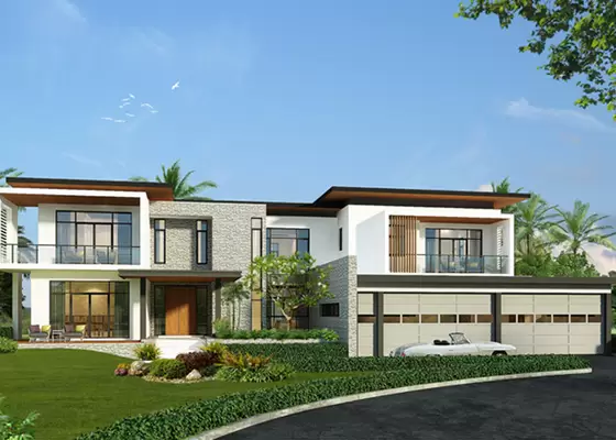 CN Steel Structure Prefab Villa Cheerful Prefab House With PVC Ceiling Panel