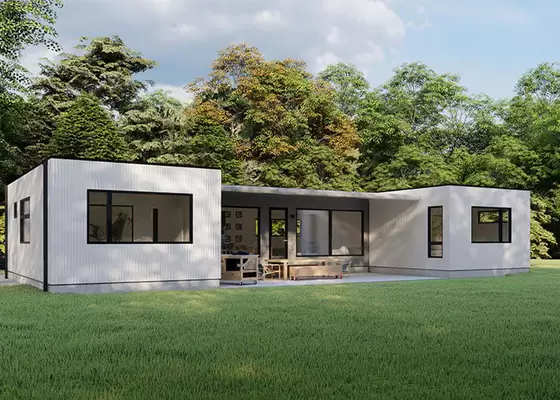 Prefab Garden Studio With Storage Light Steel Frame House Kits