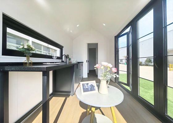 EN-1090 Beach Retreat Tiny House On Wheels With Bedroom Bathroom Outdoor Camping