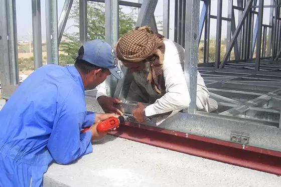 Light Gauge Steel Frame Prefab Metal Buildings Bungalow House Multi Family Home