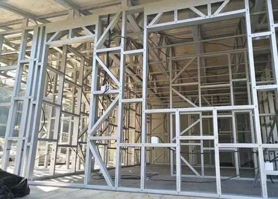 Laminated Anti Wind Wpc Board Ultra Modern Prefab Homes Light Steel Frame House Kits