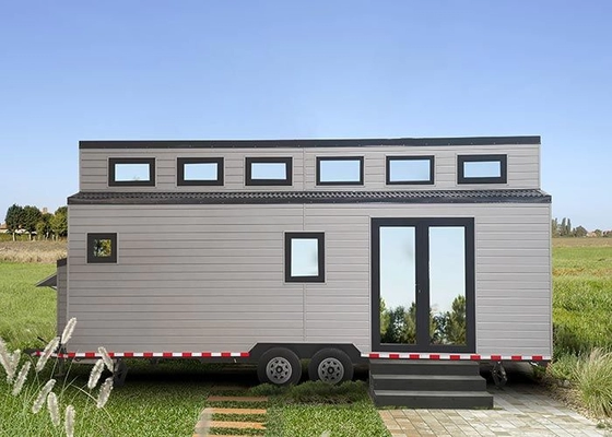 Modern Prefab Modular Home Luxury Caravan Tiny House On Wheels Shipped By 40 FR Shipping Container