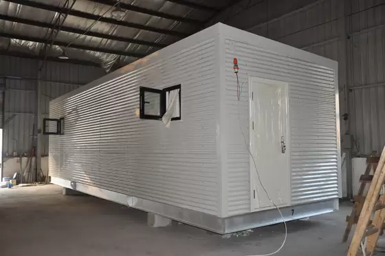 Steel Frame Prefab Modular Homes , Mobile Guard House For People Living