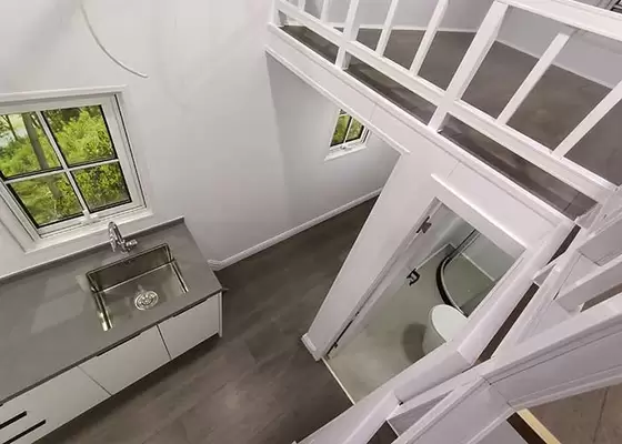 Osb Board Roof System Luxury Prefab The Tiny House Used Light Steel Frame