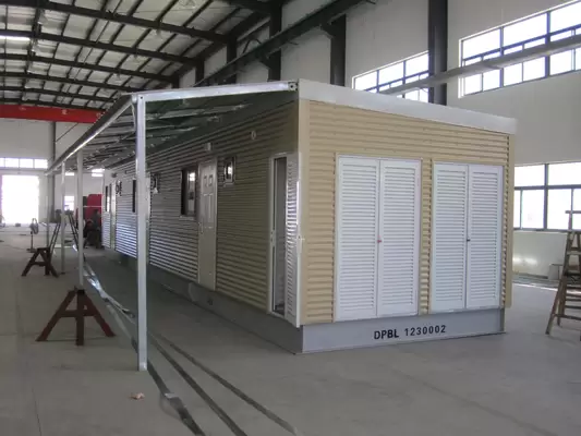 Light Steel Fully Decorated Finished Bunk Prefabricated House/ Yellow Contemporary Modular Homes