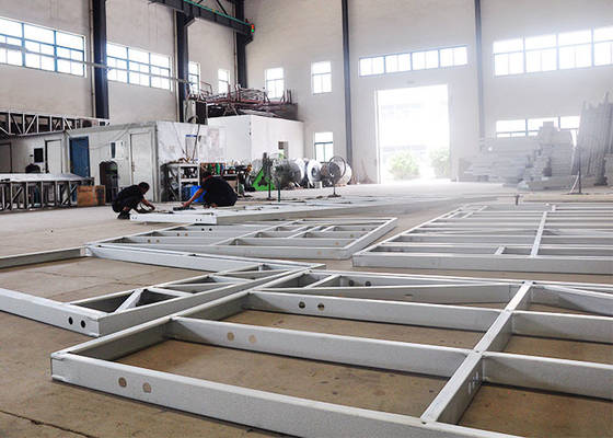 Flat Roof Modern Light Steel Framing For Building Construction
